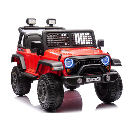 Voiture électrique 12V tout-terrain Jeep 2026 pour enfants avec télécommande