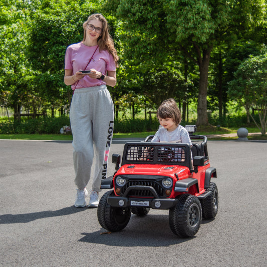 Voiture électrique 12V tout-terrain Jeep 2026 pour enfants avec télécommande