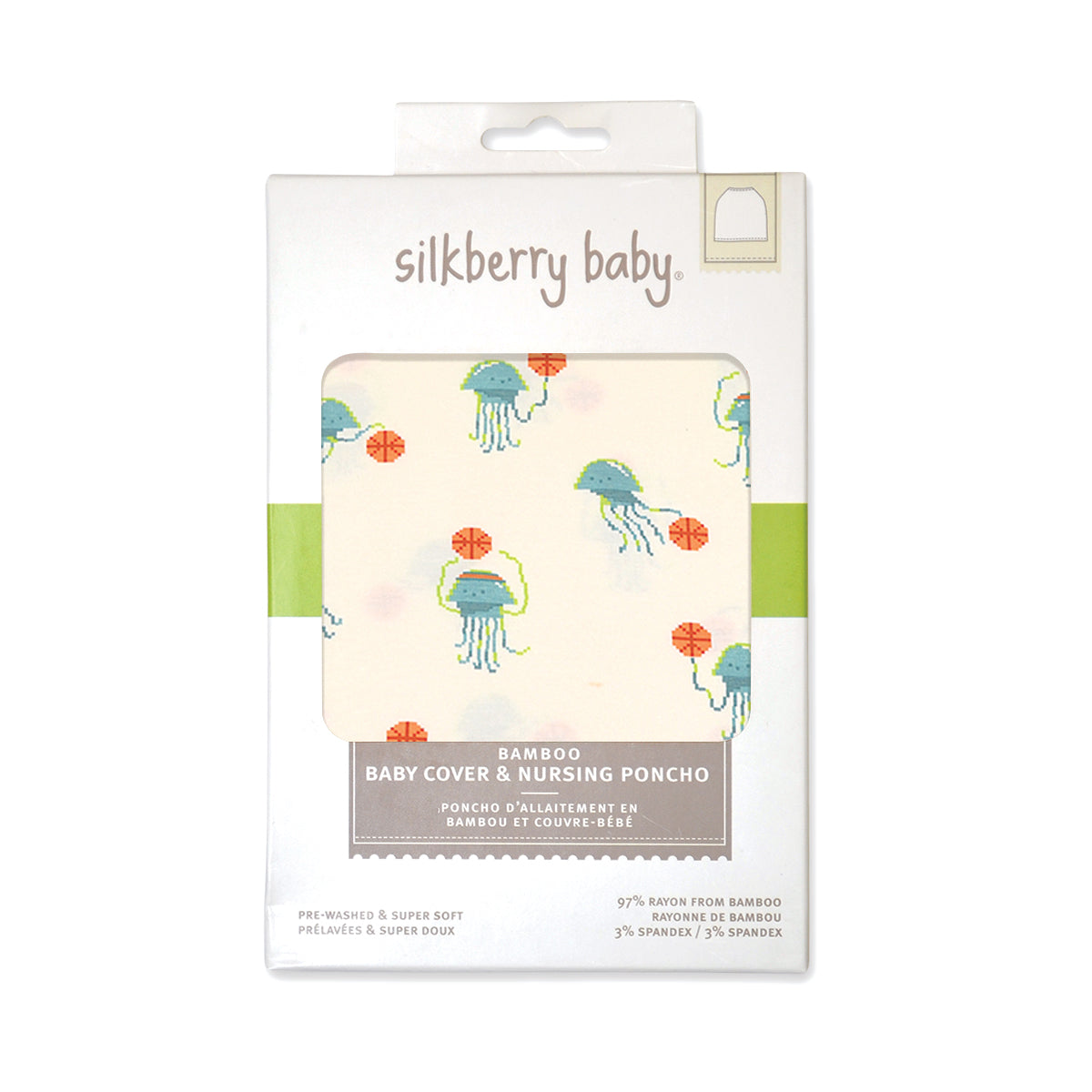 Bamboo Baby Cover & Nursing Poncho (Pixel Jelly Print)
