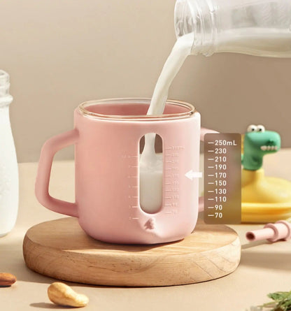 T-Rex Glass Milk Cup 250ml