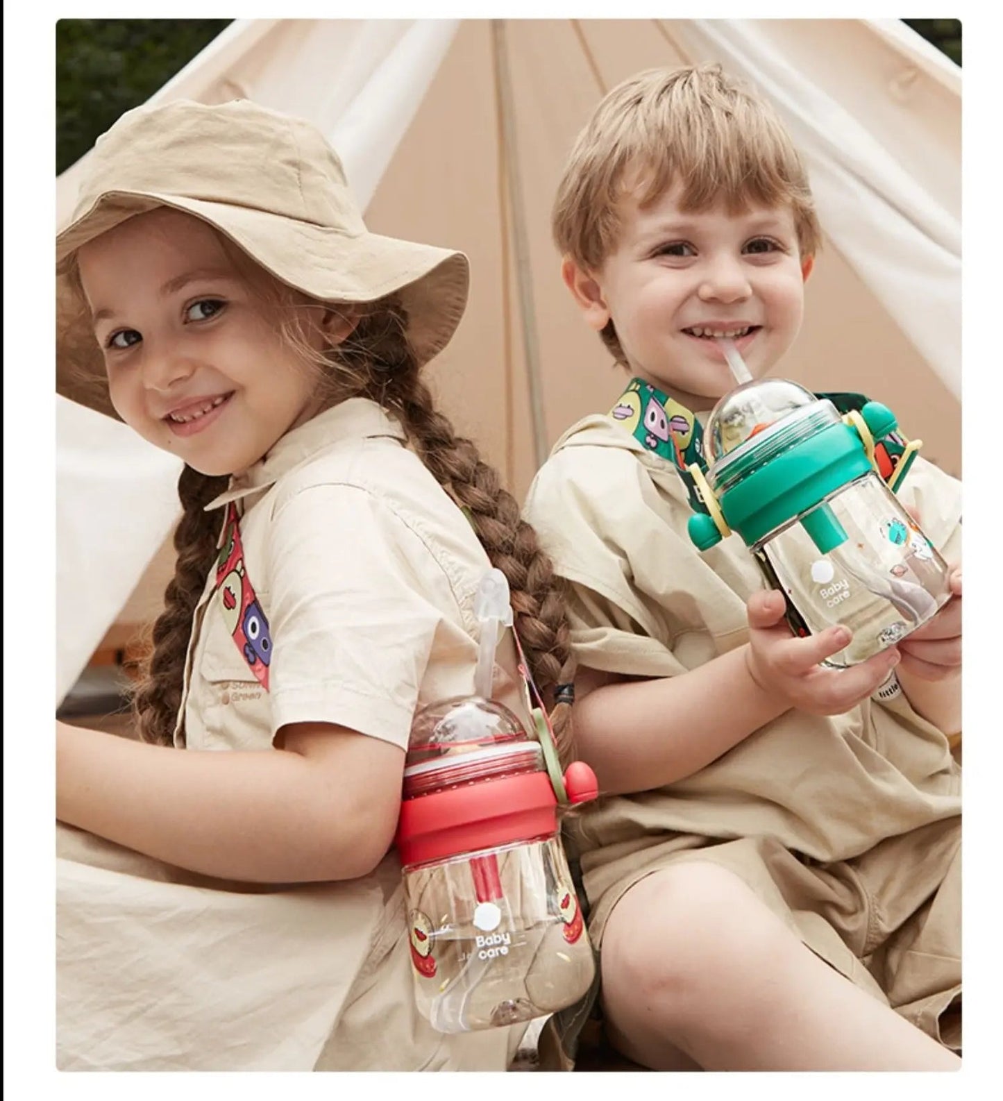 Water Elf Spraying Straw Bottle 270ml