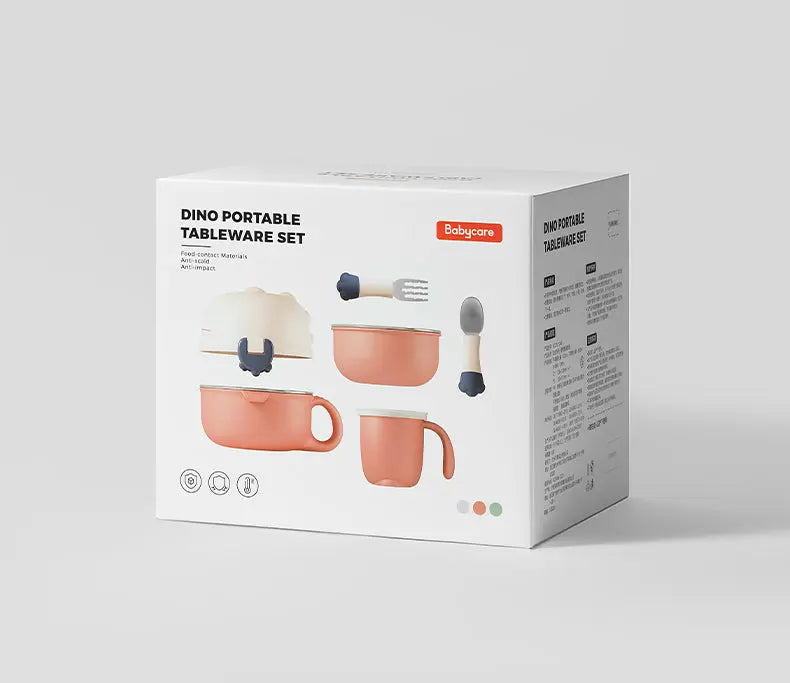 Dino Portable Tableware Set 5pcs