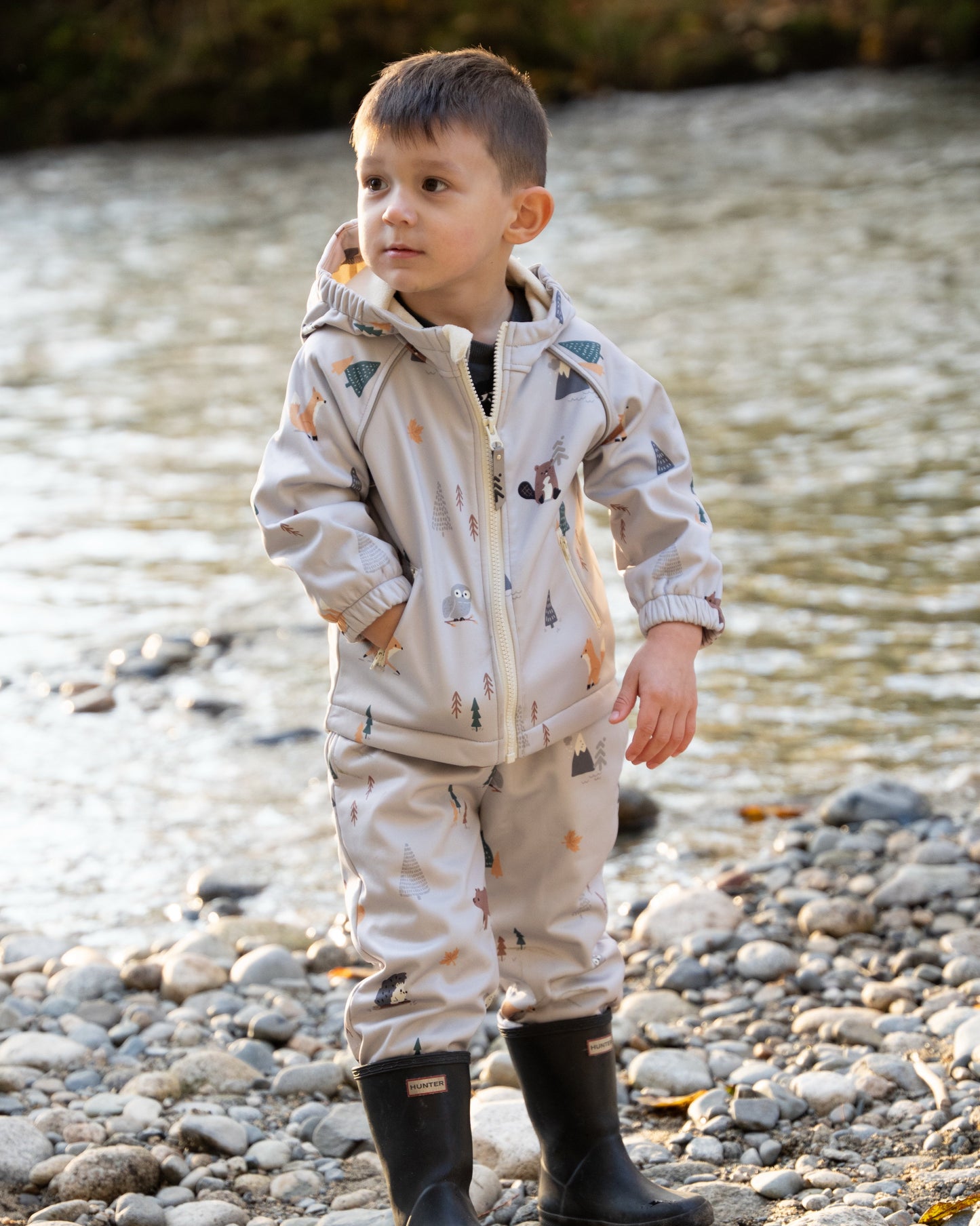 Verdant Softshell Water Resistant Jacket (True North Print)