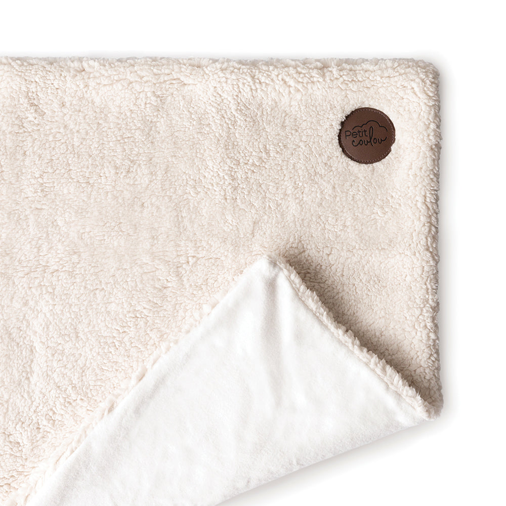 Petit coulou Sherpa Teddy Bear Gift Set for Baby (4 accessories)