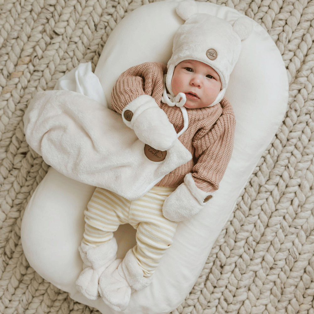 Petit coulou Minky Bear Gift Set for Baby (4 accessories)
