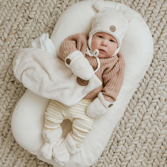 Petit coulou Minky Bear Gift Set for Baby (4 accessories)