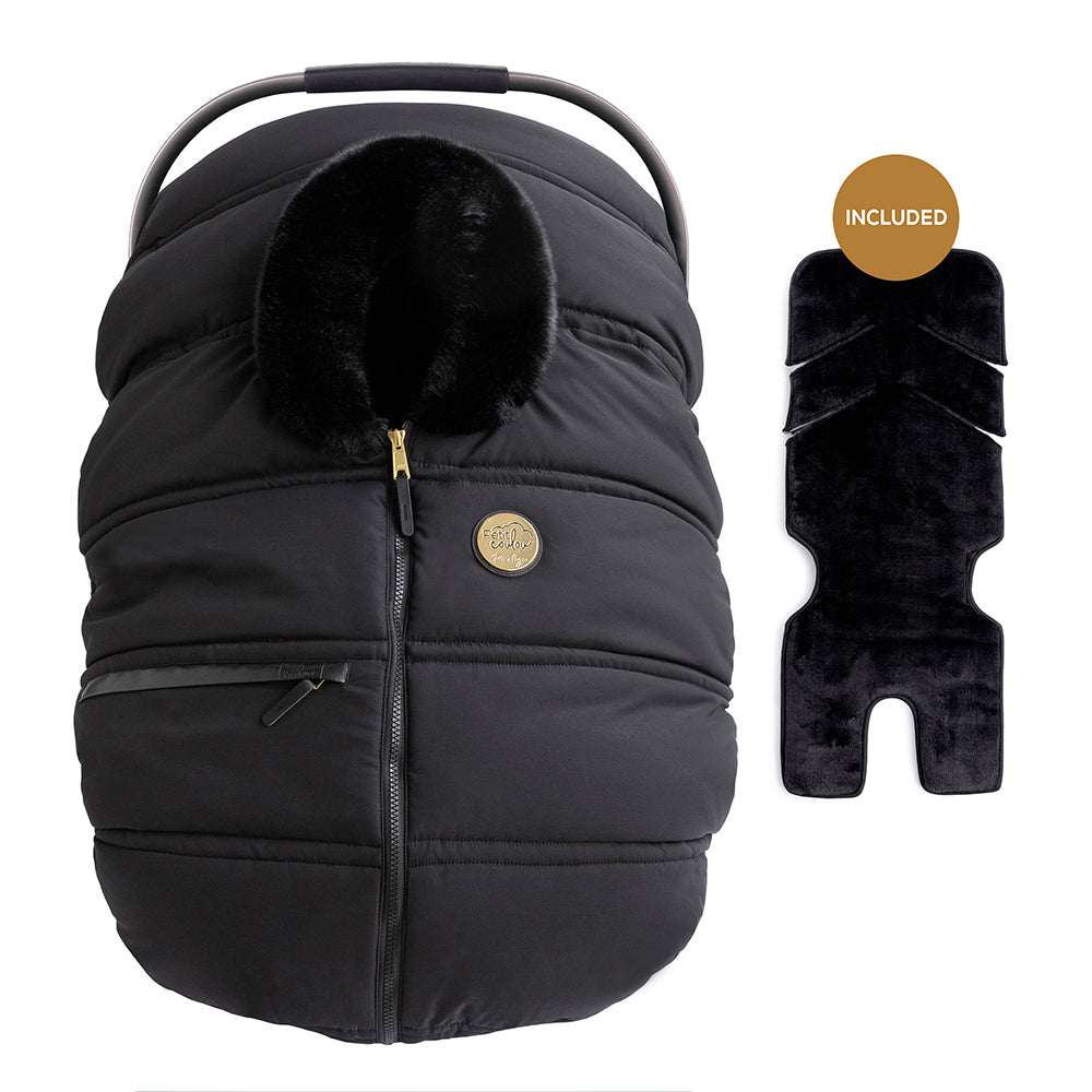 Petit coulou Luxury set: 3-season car seat cover & insulating base (-30°C to 15°C)