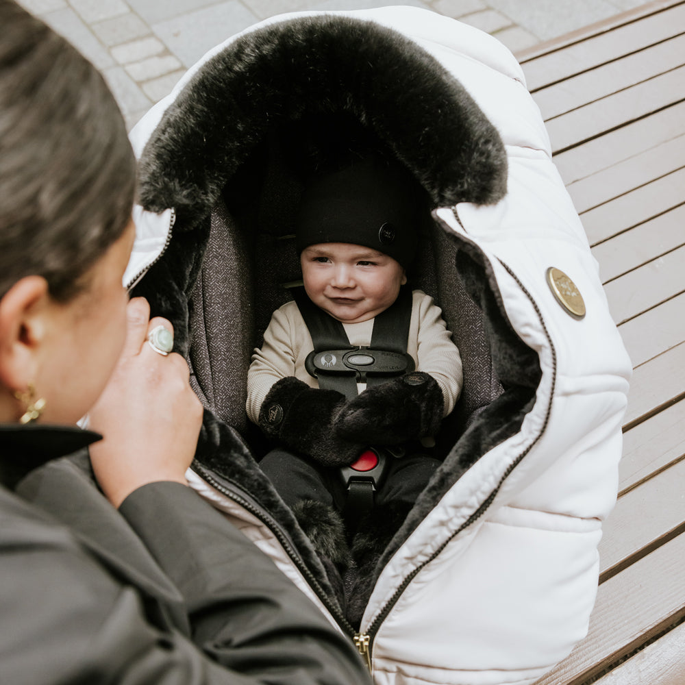 Petit coulou Luxury set: 3-season car seat cover & insulating base (-30°C to 15°C)