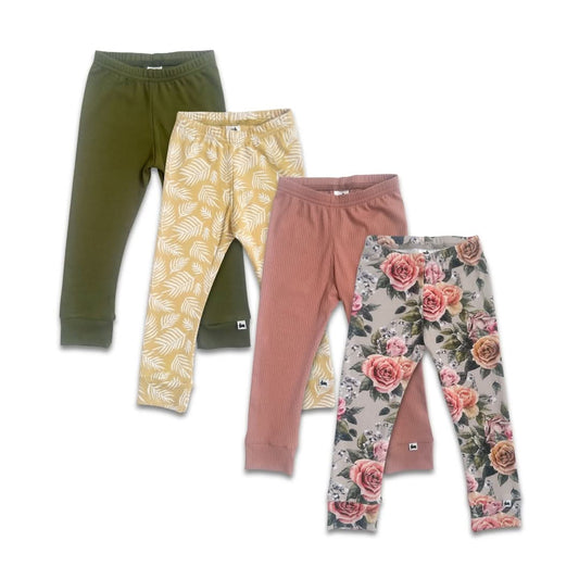 Kids’ Bamboo Leggings | Palm Fronds