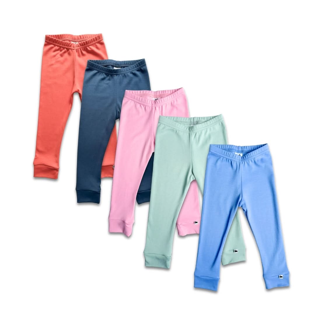 Kids' Bamboo Leggings | Tangerine Crush