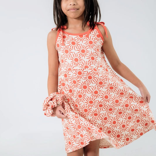 Robe à bretelles en bambou pour jeune fille | Sunkissed