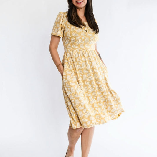 Ladies’ Bamboo Kaia Dress | Palm Fronds
