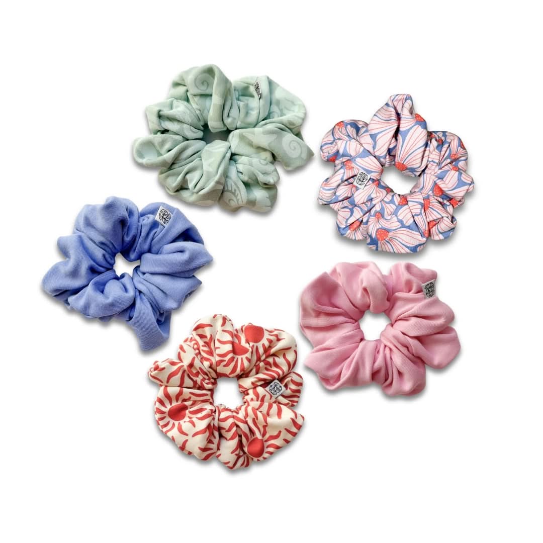 Bamboo Scrunchie | Tidal Blue