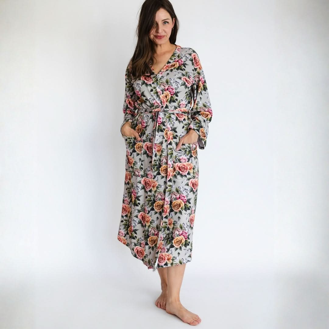 Ladies’ Bamboo Robe | Antique Floral