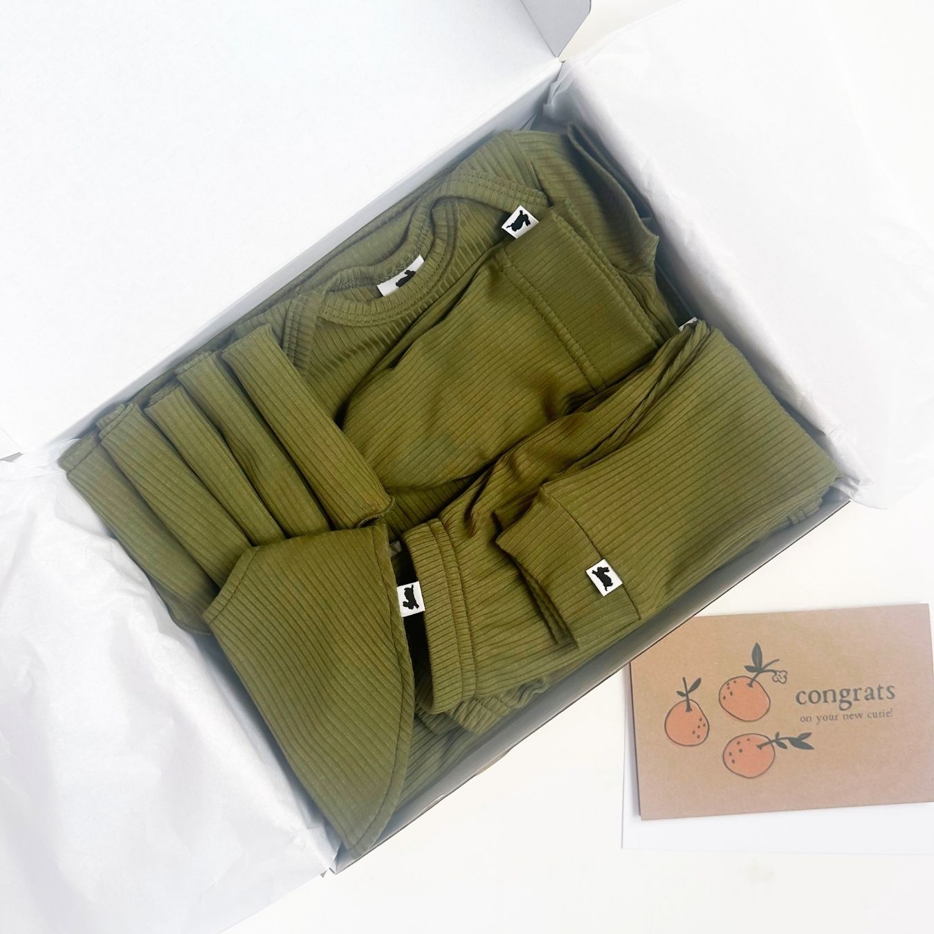 Coffret Cadeau Bébé Bambou | Côte Olive