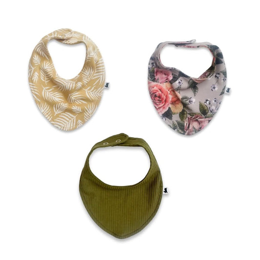 Bamboo Baby Bib | Olive Rib