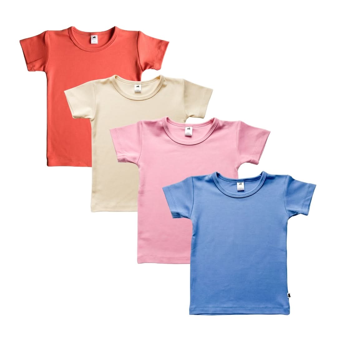 T-shirt enfant en bambou | Rose Taffy
