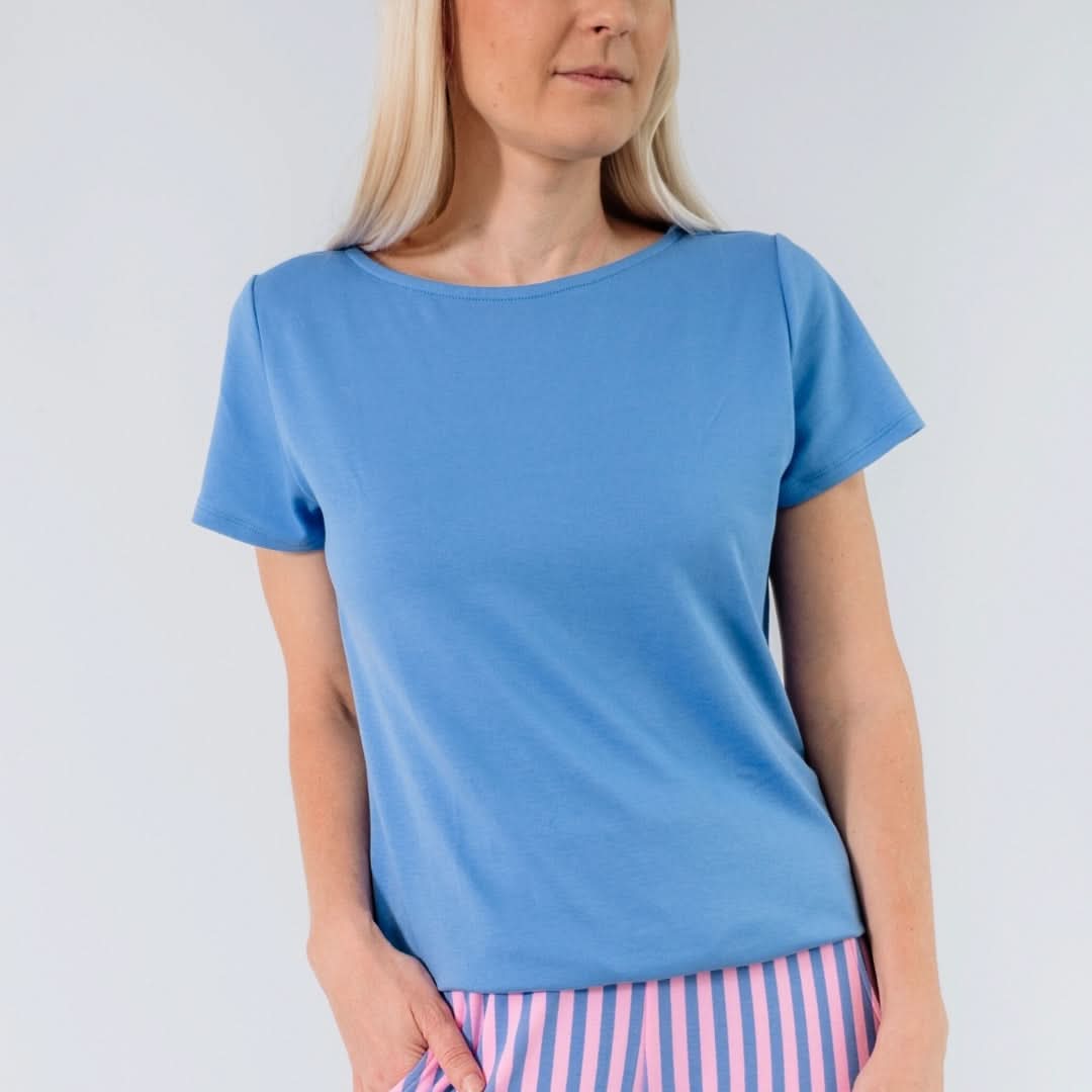 T-shirt Lindsay en bambou pour femme | Tangerine Crush