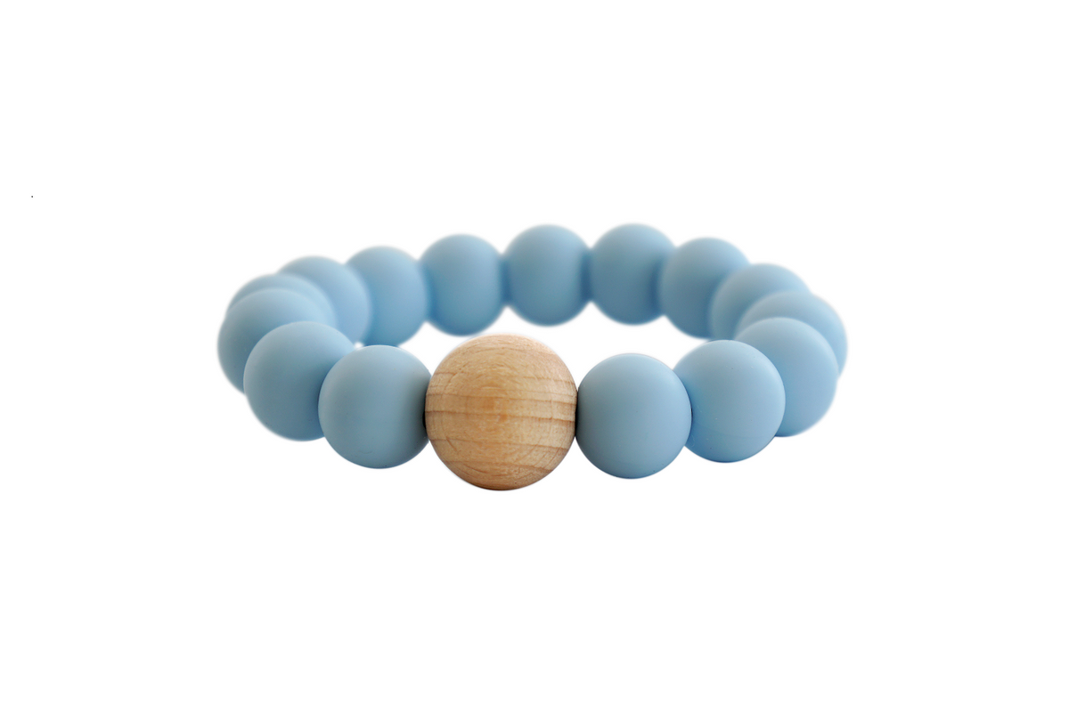 Mini Silicone and Wood Teething Ring