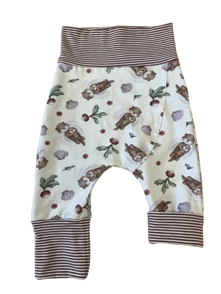 Pantalon évolutif à motifs loutres et radis
