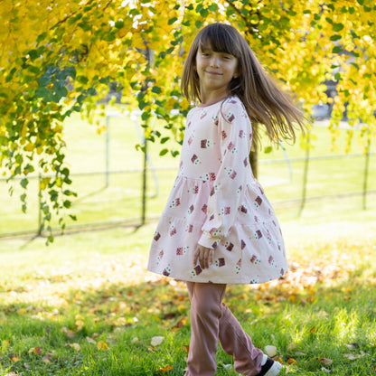 Robe à étages en molleton de rayonne de bambou — Bubble Tea Time