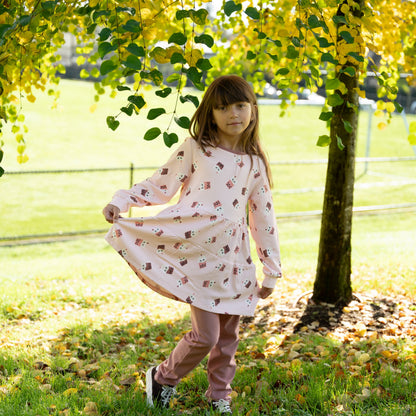 Robe à étages en molleton de rayonne de bambou — Bubble Tea Time