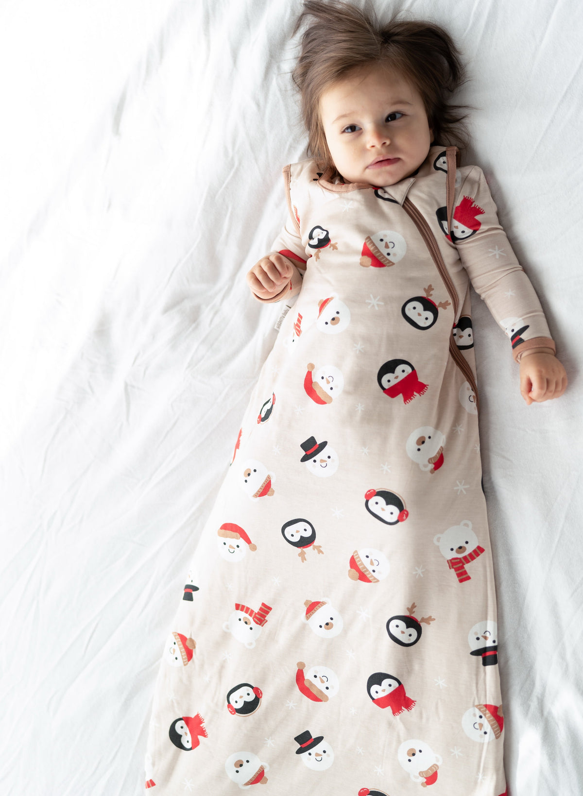 Bamboo Sleeping Sack 2.5 TOG (Snowy Faces Print)