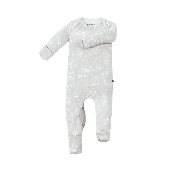 Convertible Footie | günamüna | Magnolia | Gray