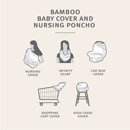 Poncho d’allaitement en rayonne de bambou — Cozy Bulldog