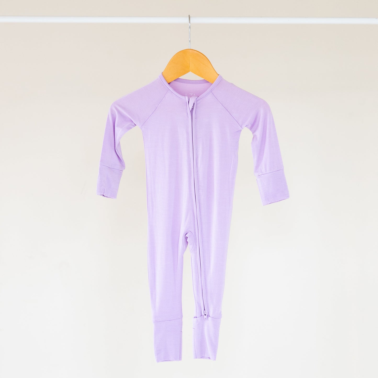 Lilac Bamboo Convertible Zippered Romper