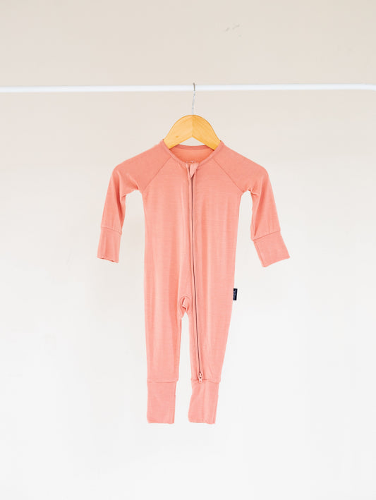 Roseate Bamboo Convertible Zippered Romper