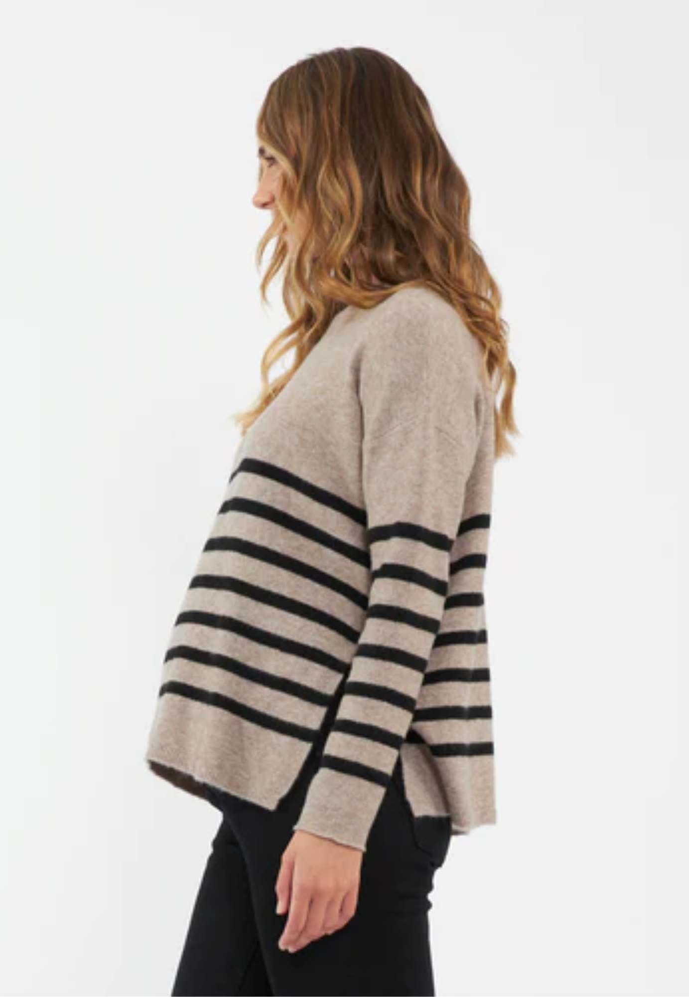 Gerrie Funnel-Neck Maternity and Nursing Knit