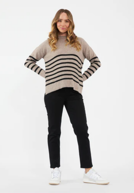 Gerrie Funnel-Neck Maternity and Nursing Knit