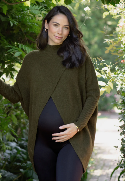 Hallie Crossover Maternity and Nursing Knit