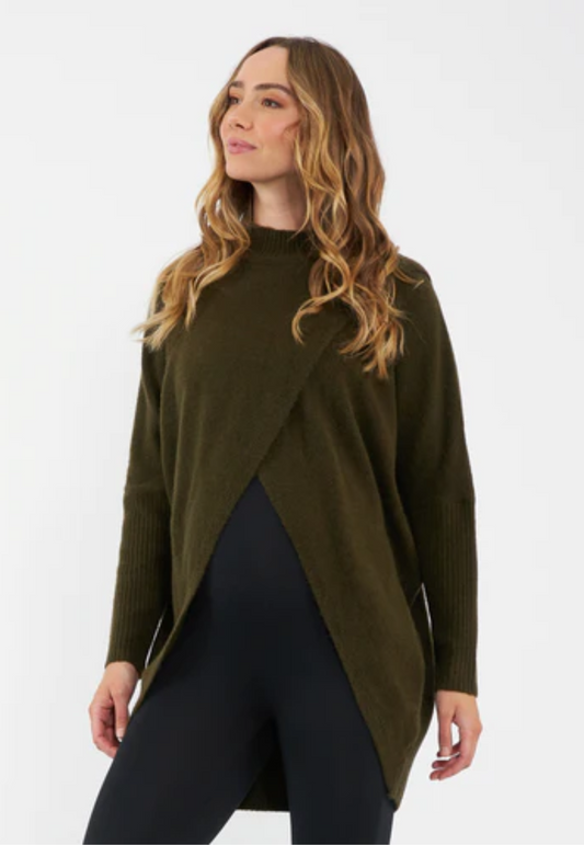 Hallie Crossover Maternity and Nursing Knit