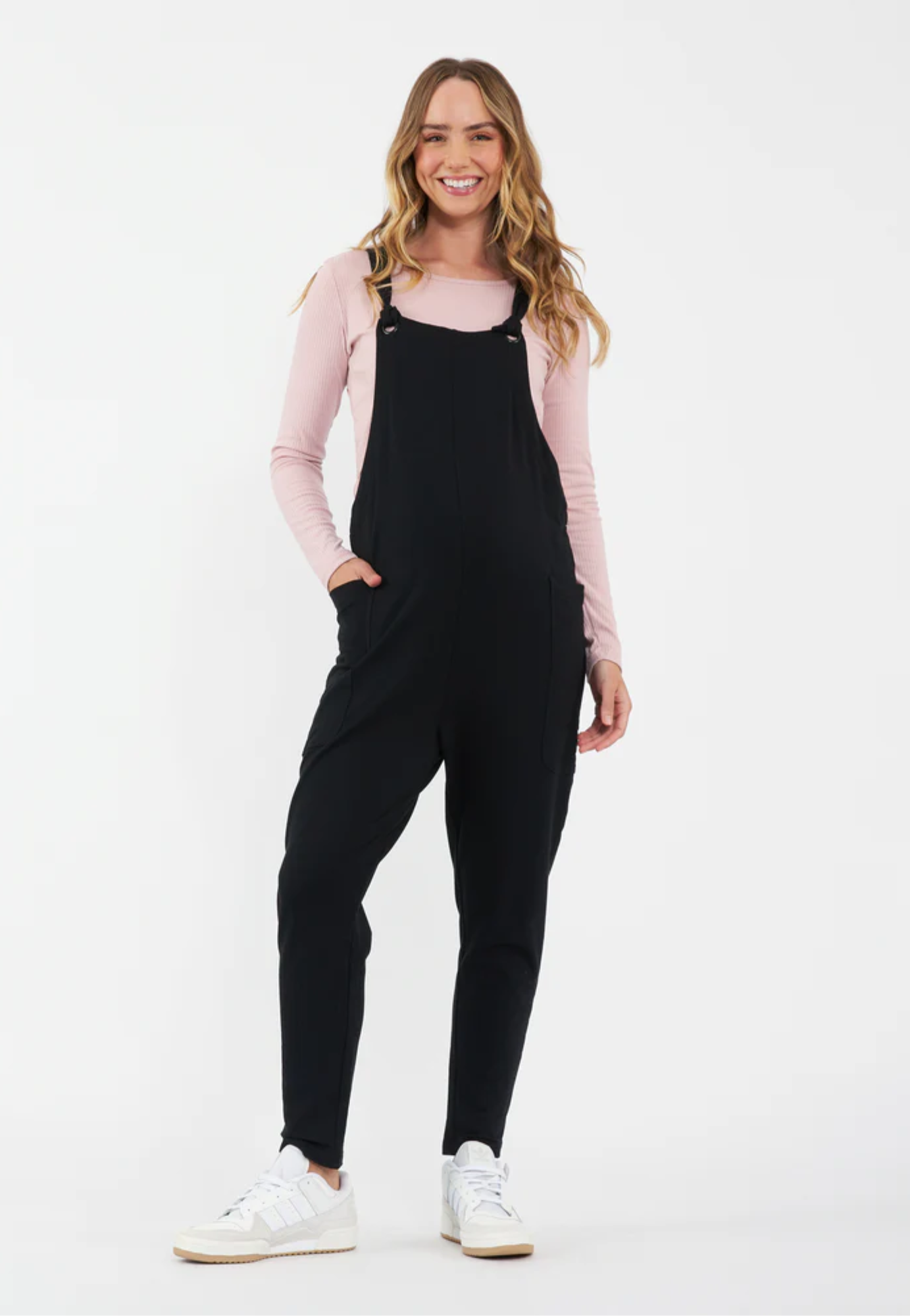 Perrie Stretch-Twill Maternity Playsuit