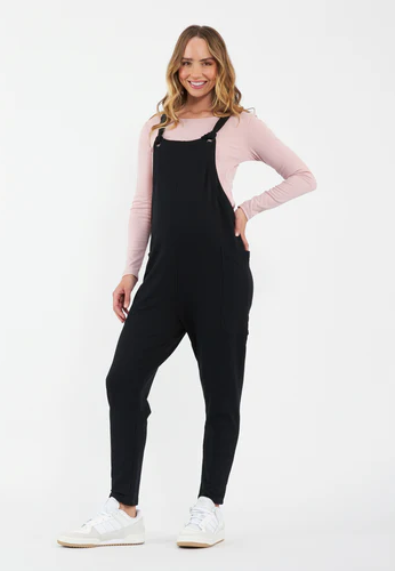 Perrie Stretch-Twill Maternity Playsuit