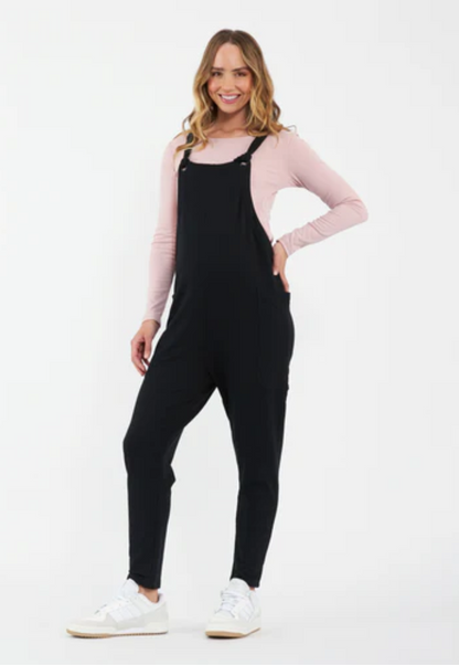 Perrie Stretch-Twill Maternity Playsuit