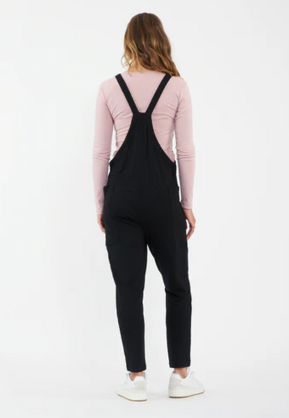 Perrie Stretch-Twill Maternity Playsuit