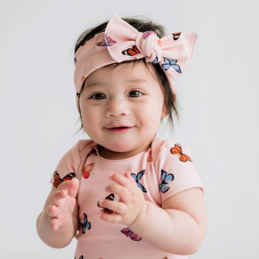 Bandeau en bambou pour bébé/enfant | Papillons