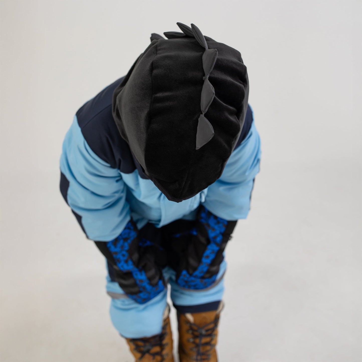 Dino Reflective Black Microfleece Balaclava