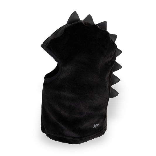 Cagoule micropolaire réfléchissante Dino noire