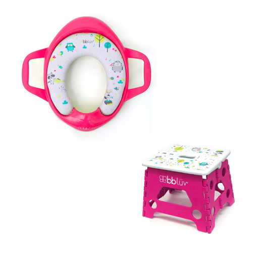 Pöti & Stëp Sët : Siège de toilettes et marchepied pliable