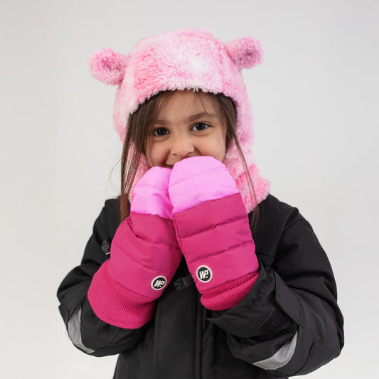 Moufle Rose matelassée