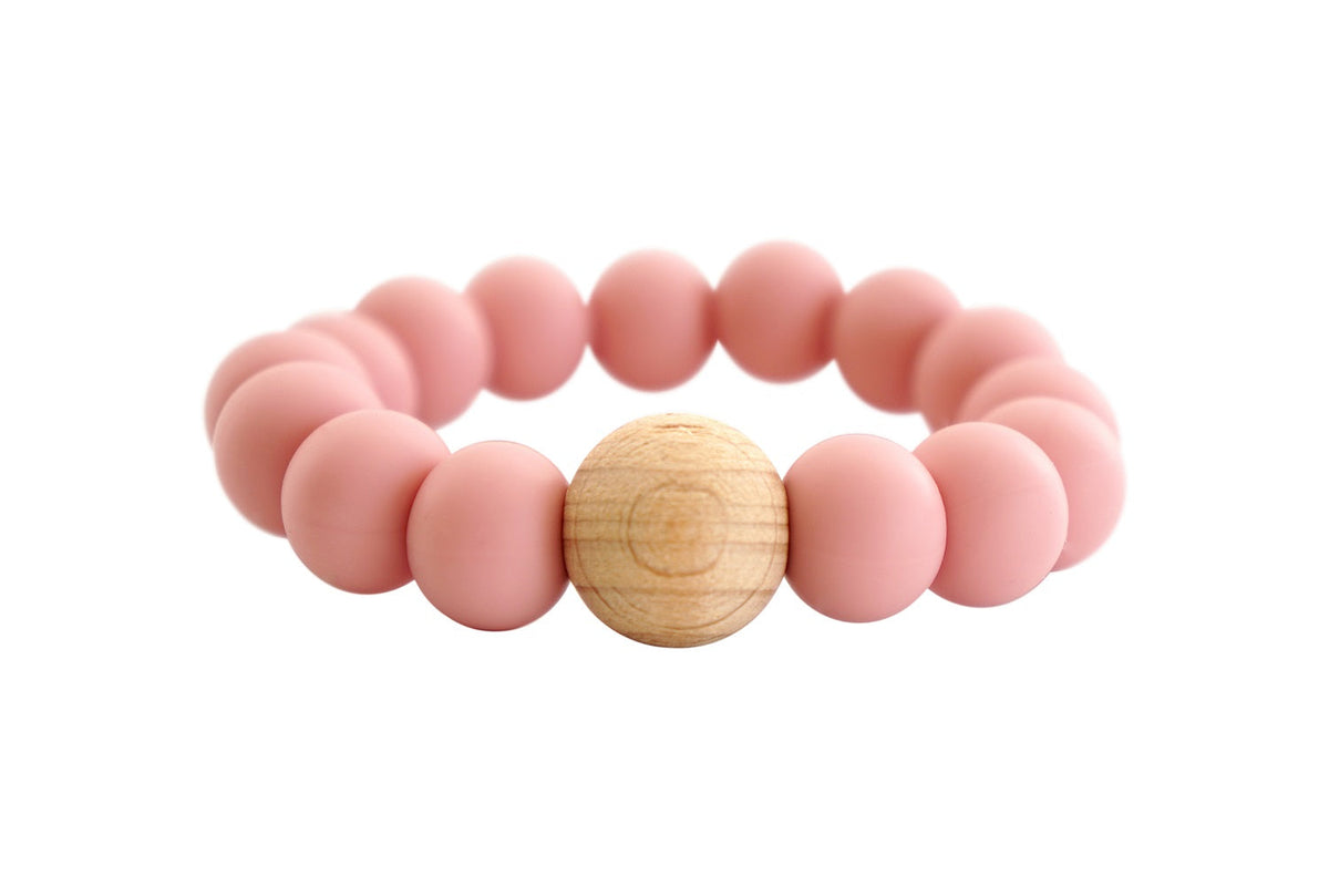 Mini Silicone and Wood Teething Ring