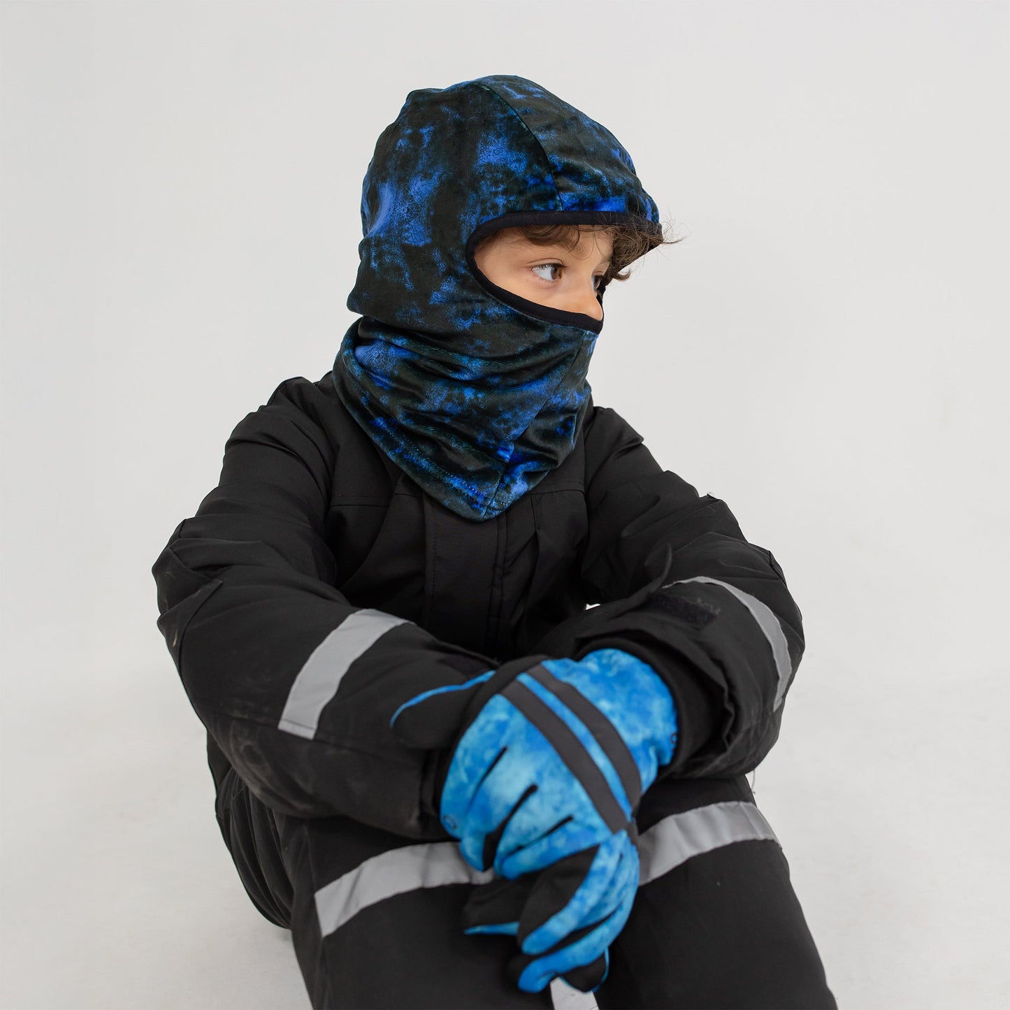 Royal Abstract Camo Microfleece Balaclava