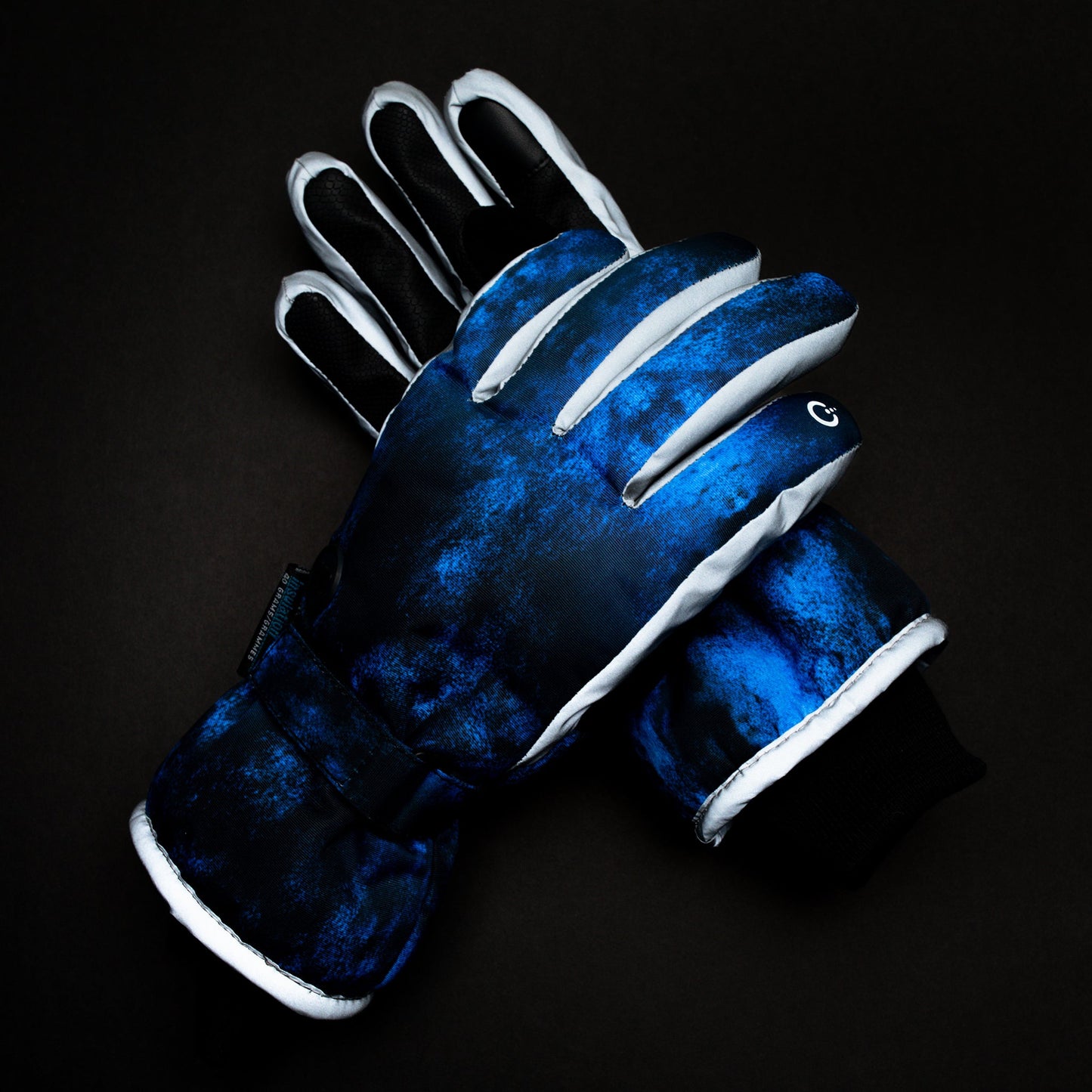 Gant de ski réfléchissant Royal Abstract Camo