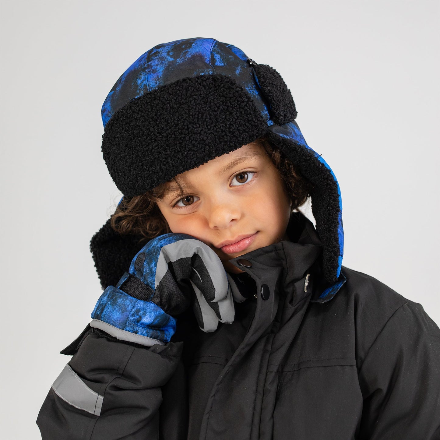 Gant de ski réfléchissant Royal Abstract Camo