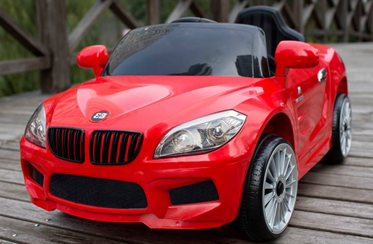 Voiture électrique BMW 12 V pour enfants avec télécommande et siège en cuir AMÉLIORÉ