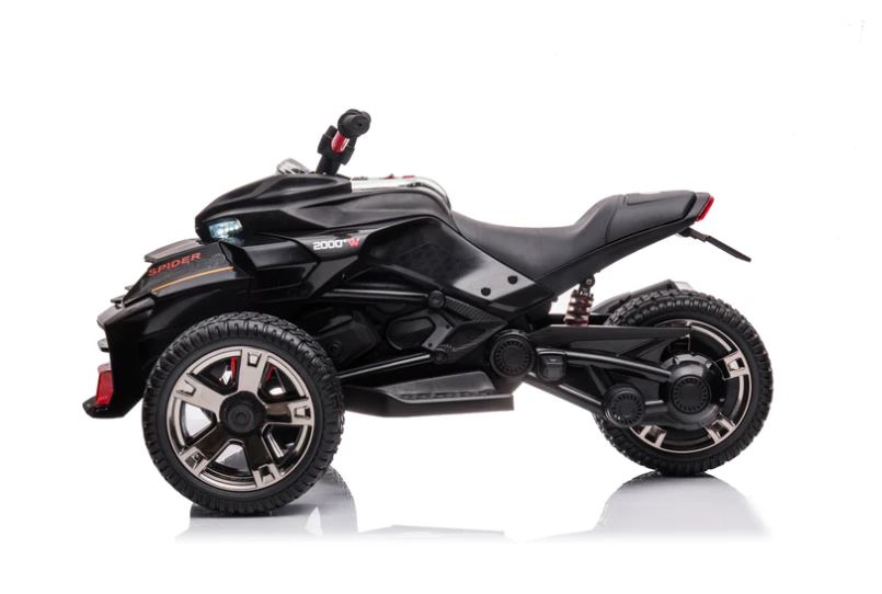 2026 Moto électrique 2 places 24V 3 roues SPIDER pour enfants de 3 à 7 ans avec télécommande